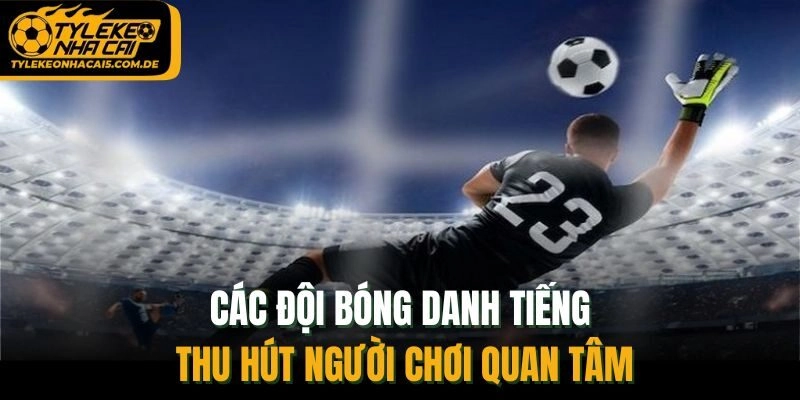 Các đội bóng danh tiếng thu hút người chơi quan tâm